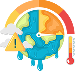 Climate change icon web Climate change icon web